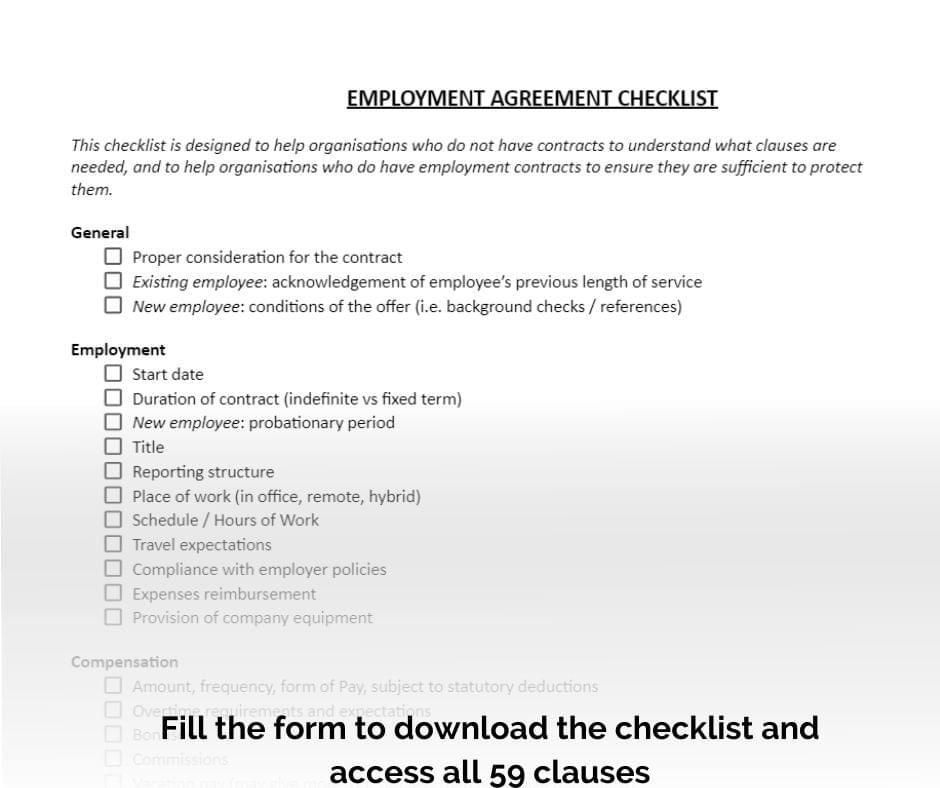 employment-agreement-checklist